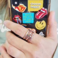 Stackable Class Ring Set - The Penelope - Going Golden