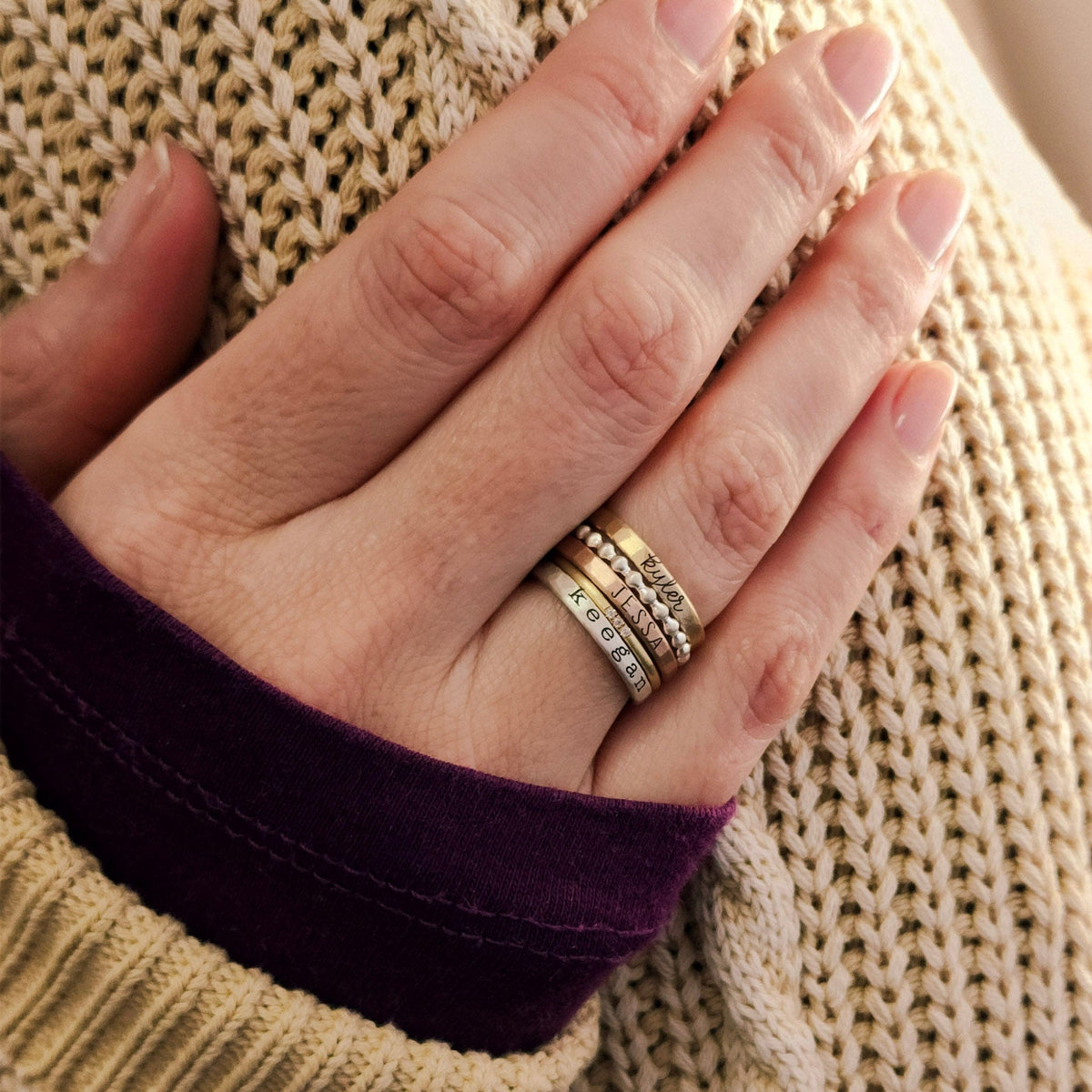 handmade jewelry personalized rings