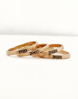 Stacking Ring Set with Year and Birthstone - The Riley