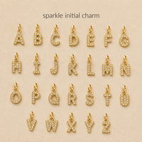 CZ Initial Charms