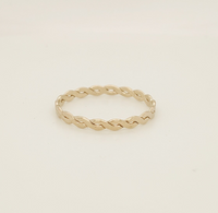 Woven Twist Ring - Going Golden