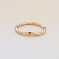 Minimal Initial Signet Ring - Going Golden