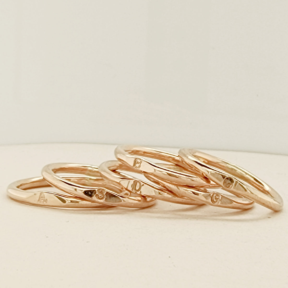 Minimal Initial Signet Ring - Going Golden