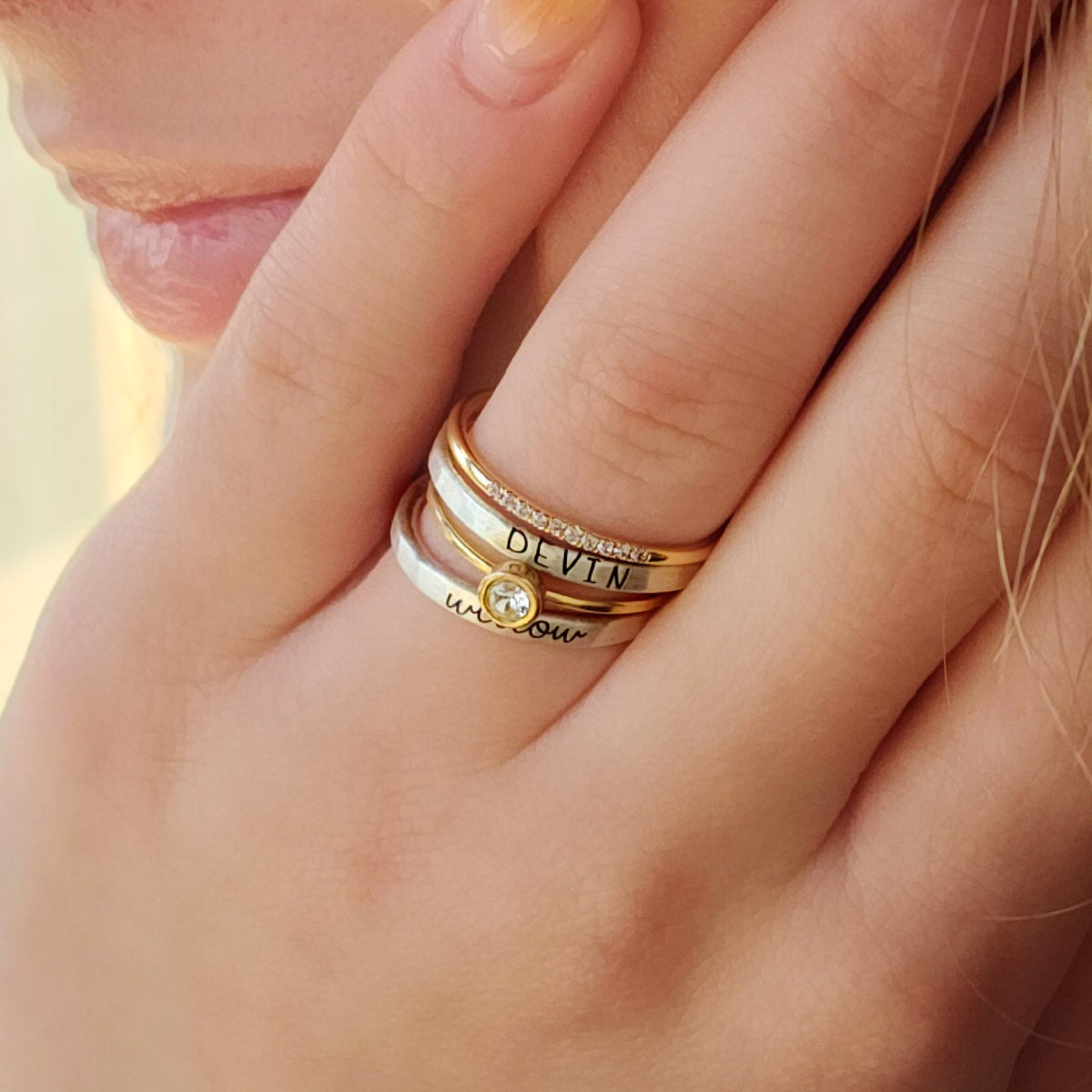 The Athena Stacking Ring Set - Going Golden