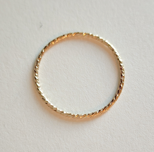 Skinny Sparkle Ring - Going Golden