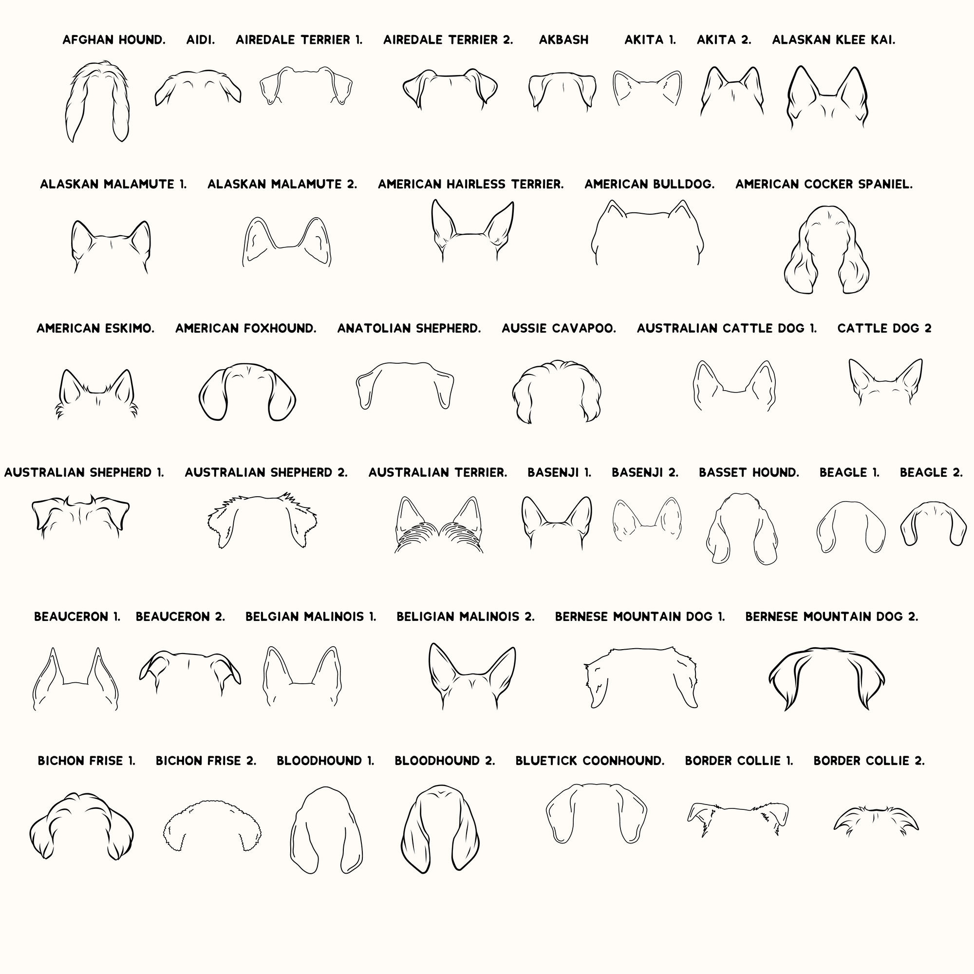 Dog Ear Ornament