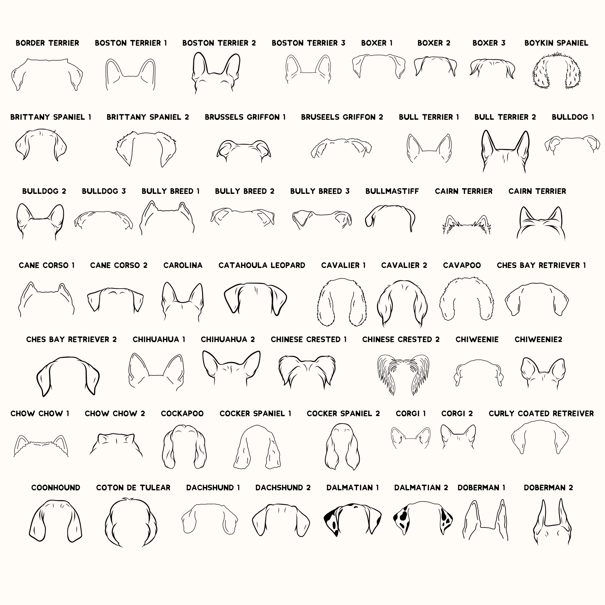 Dog Ear Ornament