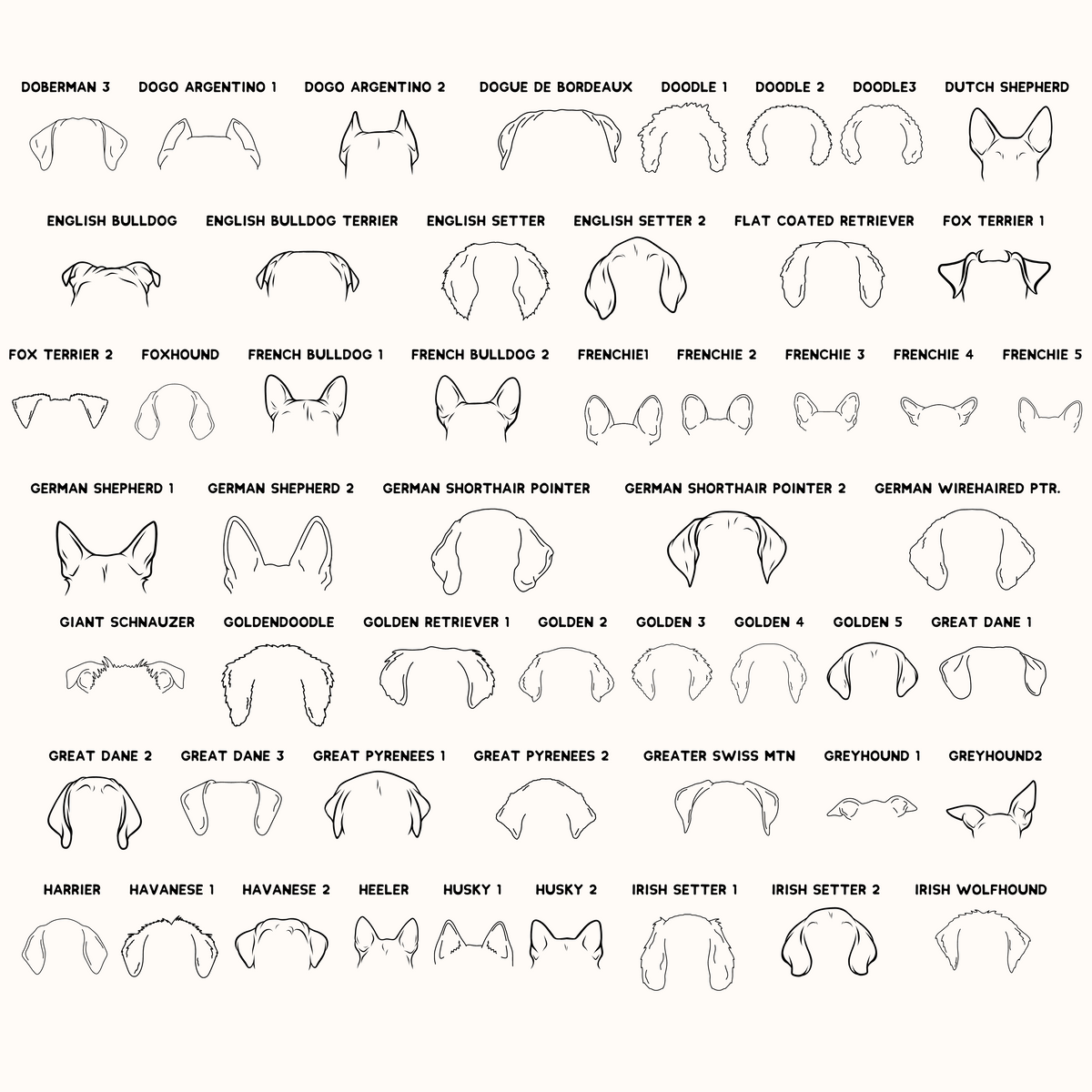 Dog Ear Ornament - Going Golden