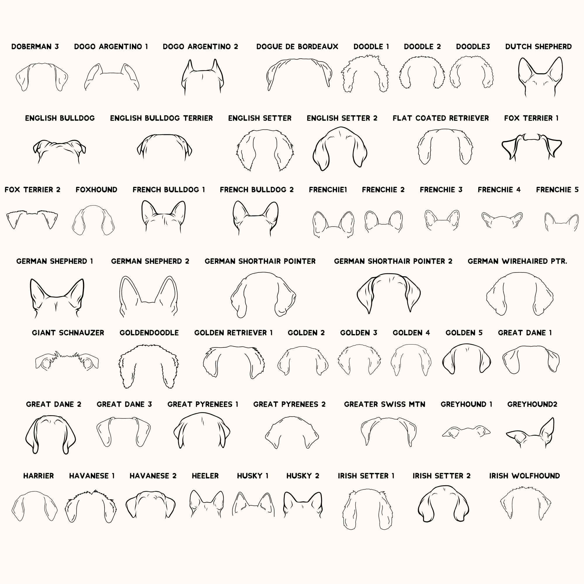 Dog Ear Ornament
