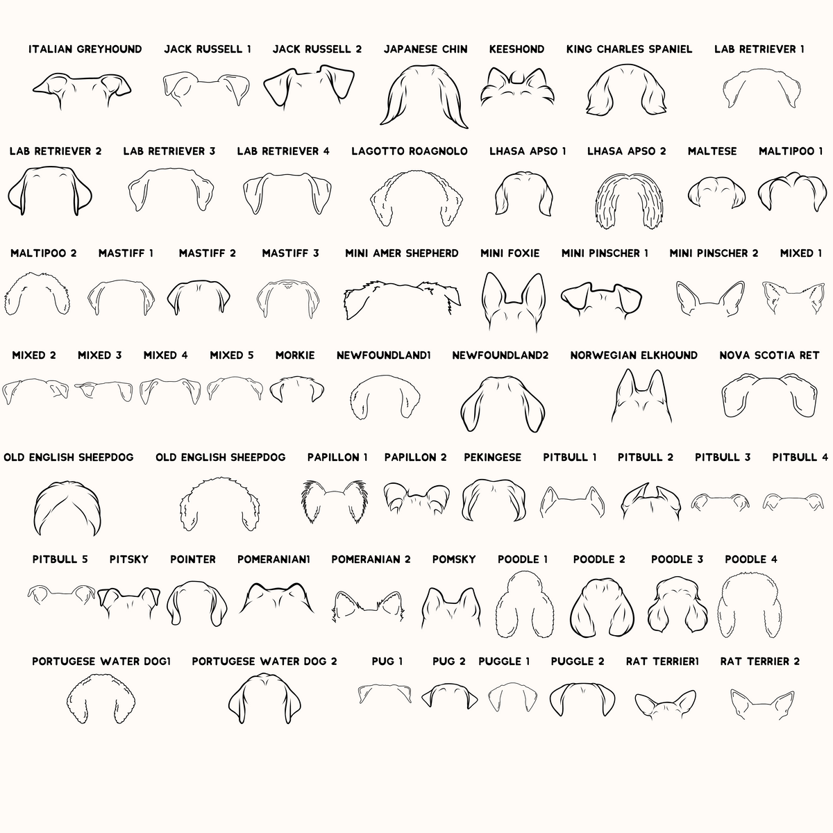 Dog Ear Ornament - Going Golden