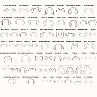 Dog Ear Ornament - Going Golden