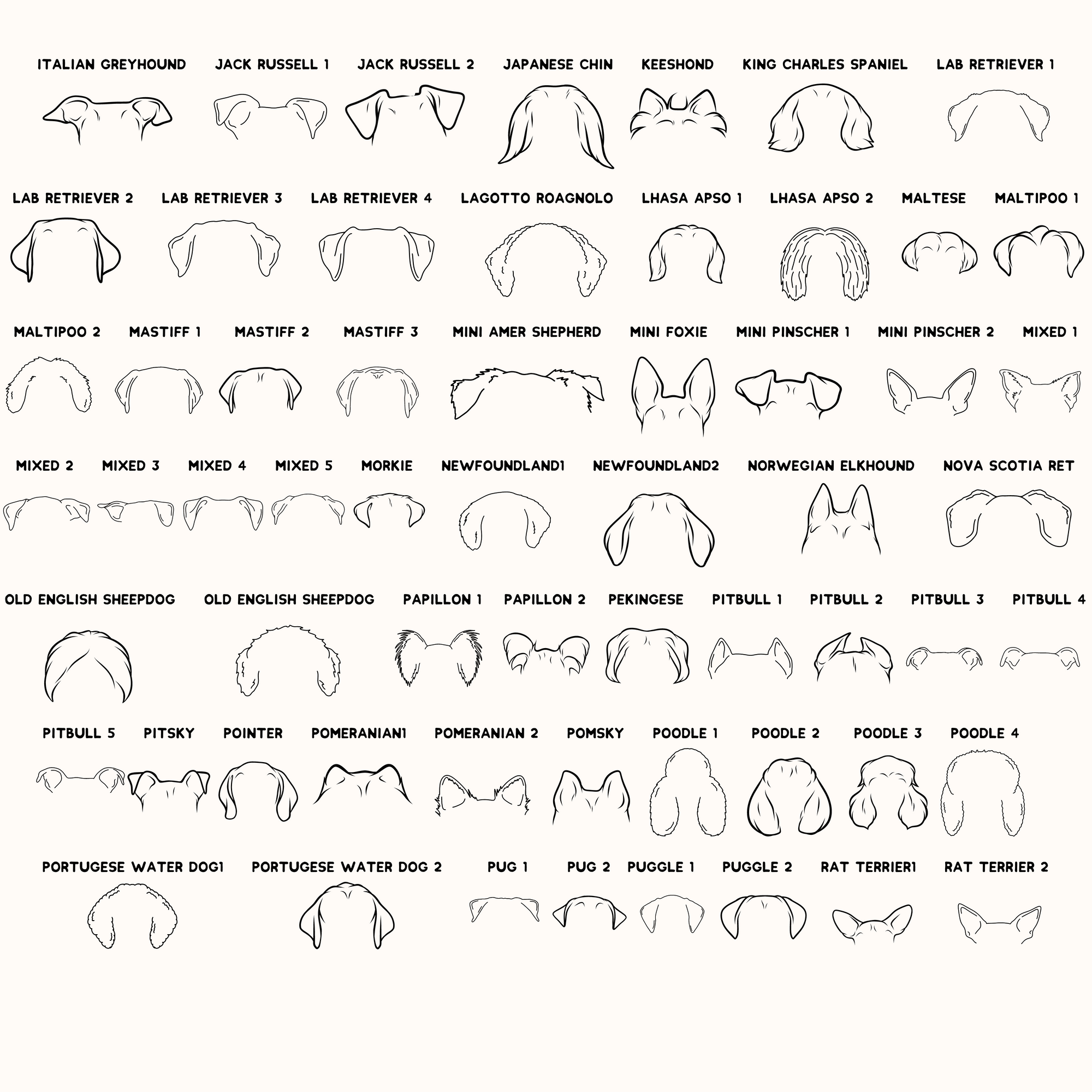 Dog Ear Ornament