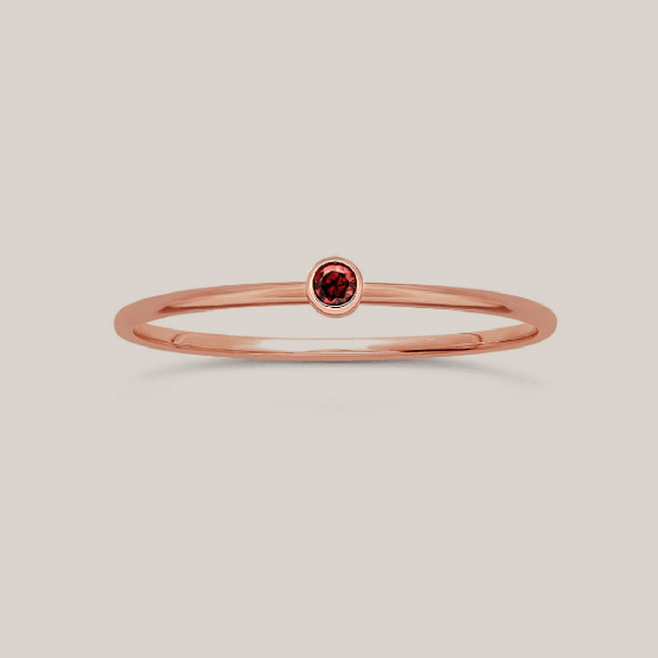 January Birthstone Ring - Going Golden