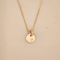 Gold Initial Necklace - Going Golden