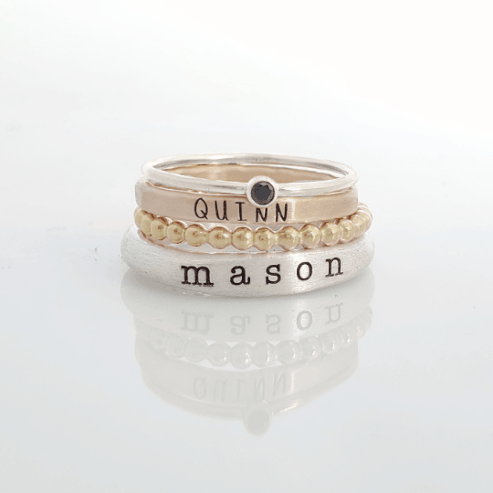 The Blair Stacking Ring Set - Going Golden