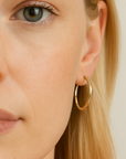 Minimalist Silver Hoop Earrings – Lightweight Everyday Hoops in Multiple Sizes
