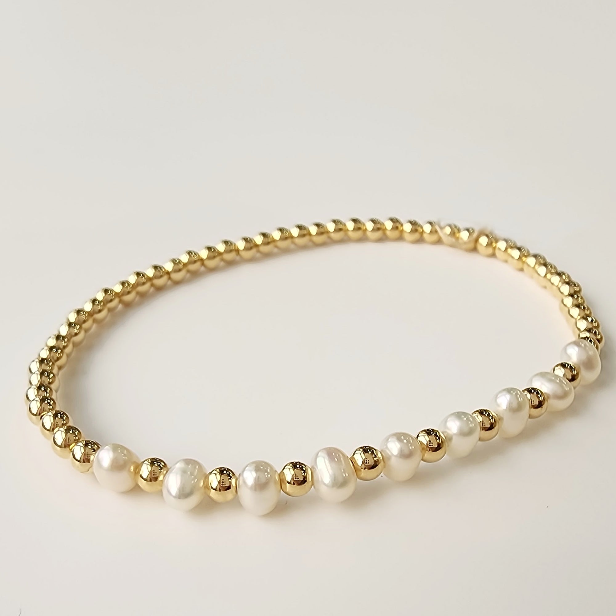 Stretch Bead Bracelets - Going Golden