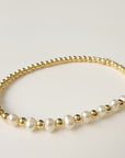 Stretch Bead Bracelets - Going Golden