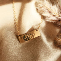 Three Name Bar Necklace - Going Golden