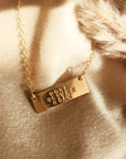 Three Name Bar Necklace