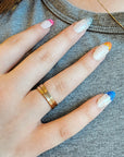 Stacking Ring Set with Year and Birthstone - The Riley
