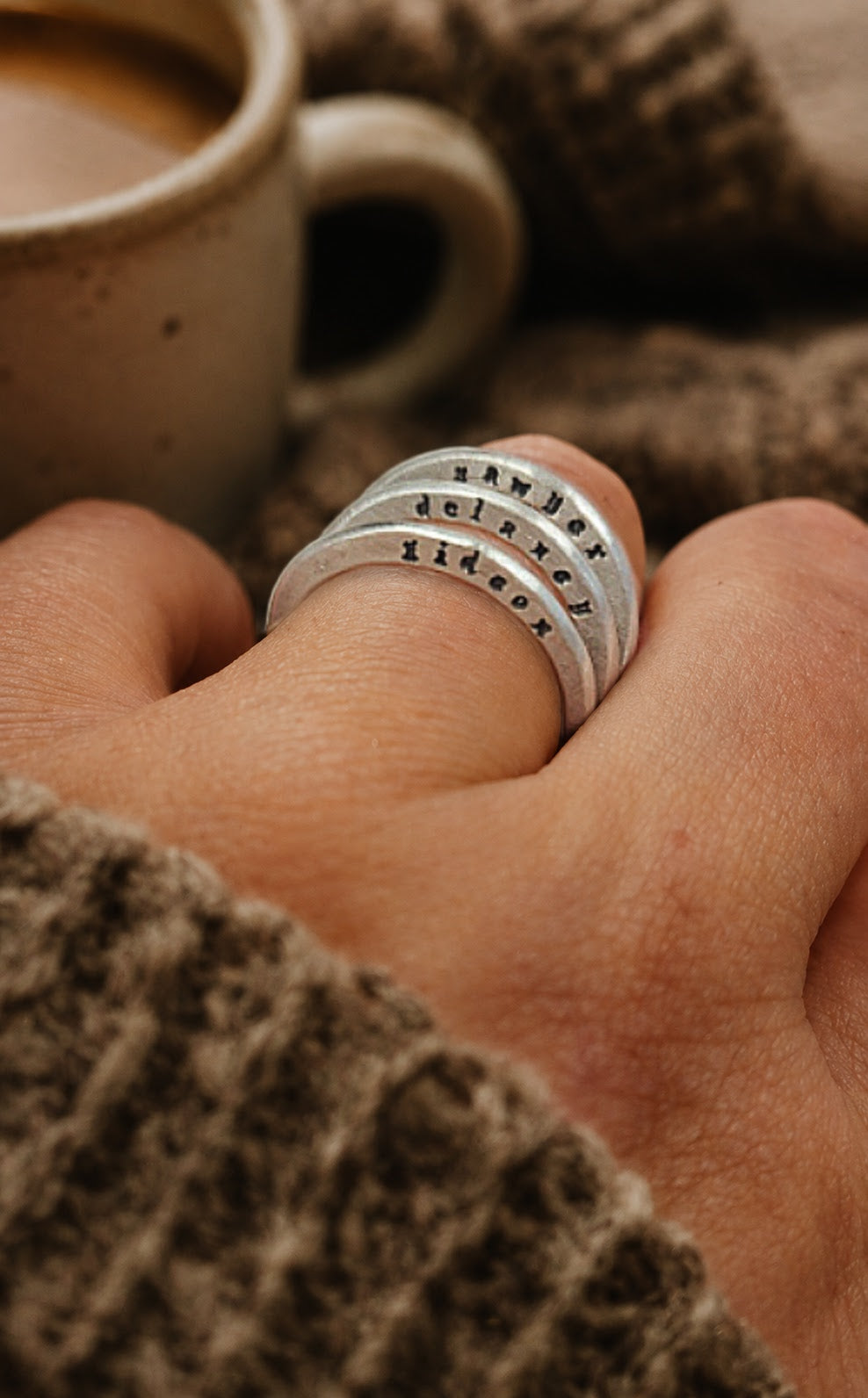 Personalized Flat Name Ring