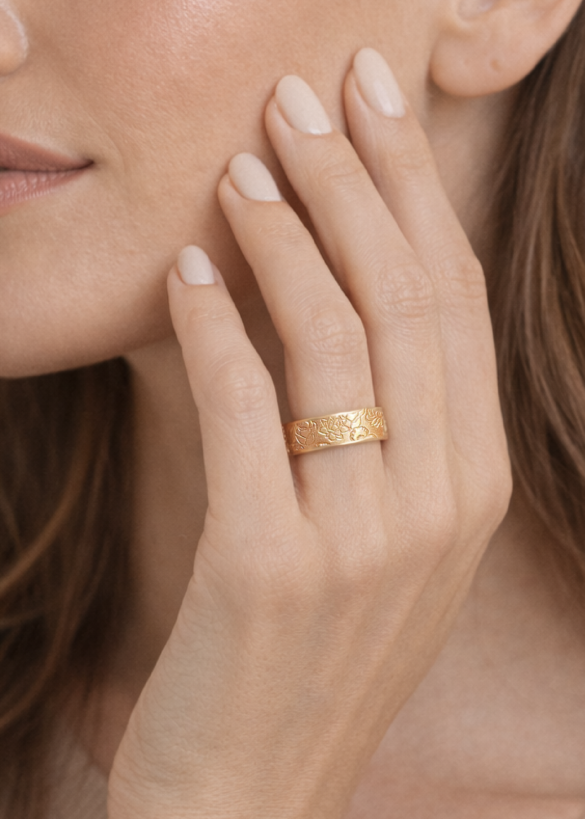 Brass Bouquet Cuff Ring - Going Golden