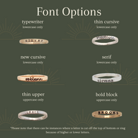 Stackable Gold Signet Class Ring Set - The Zoe - Going Golden