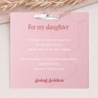For My Daughter - Cross Ring - Going Golden