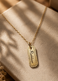 Rectangle Pendant Necklace