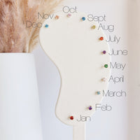 birthstone earrings month chart
