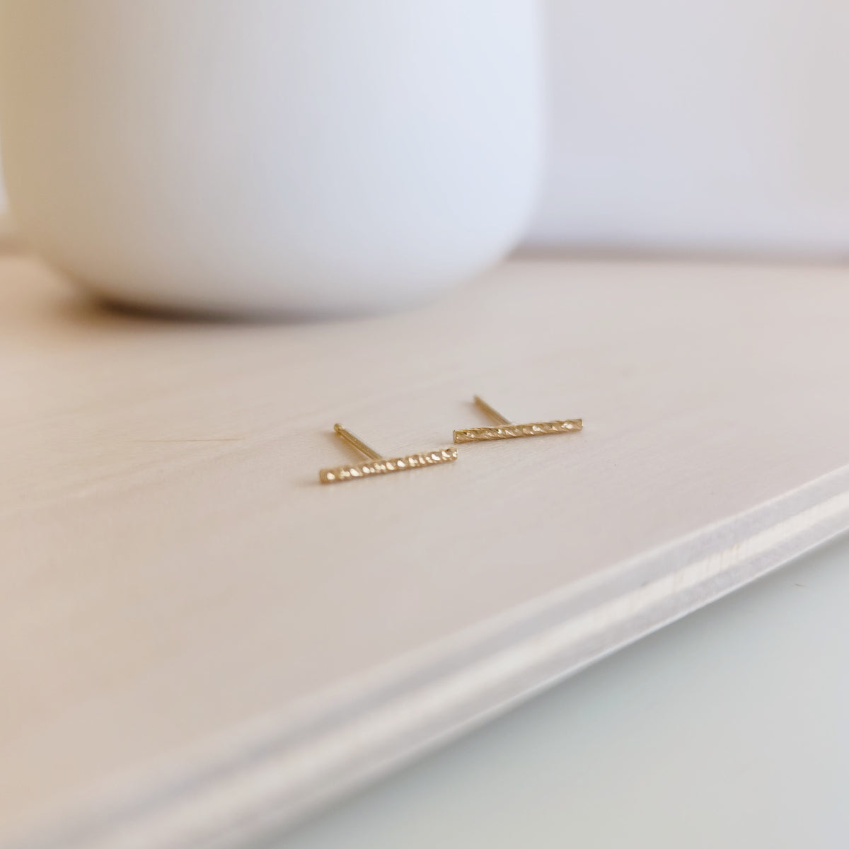 Sparkle Bar Earrings - Going Golden