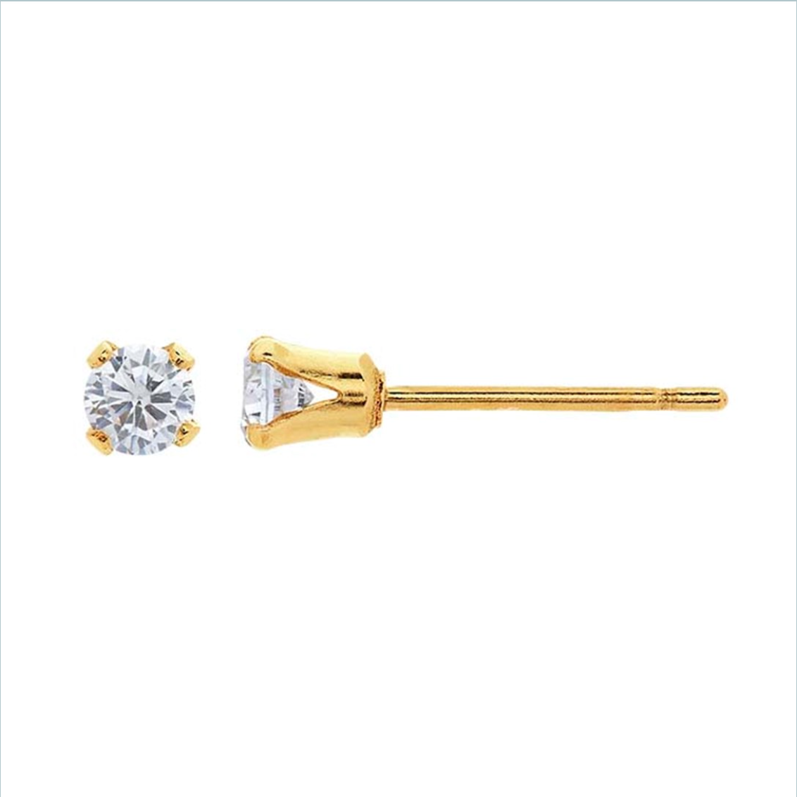 Birthstone Stud Earrings - Going Golden