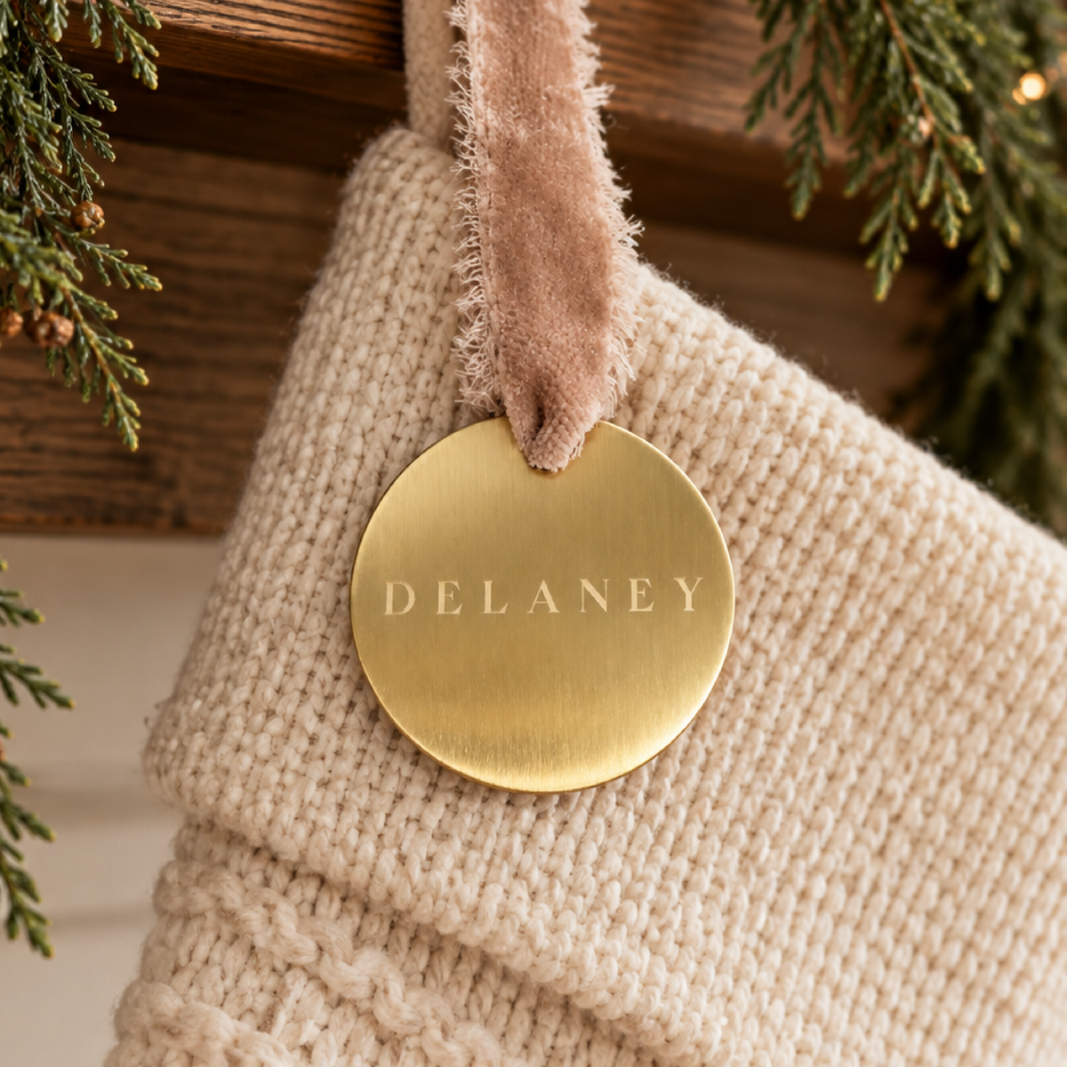 Brass Stocking Tag