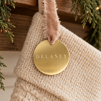 Brass Stocking Tag