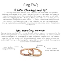 Tiny Font Stacking Name Rings - Going Golden