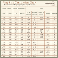 Tiny Font Stacking Name Rings - Going Golden