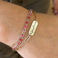 Handwriting Bracelet - Going Golden