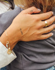 Solid Gold Textured Ring