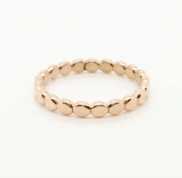 Flat Beaded Ring - Going Golden