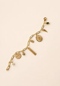 Gold Charm Bracelet