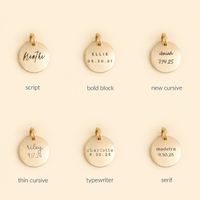 Personalized Disc Charm
