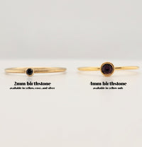 4mm Birthstone Stacking Ring - Going Golden