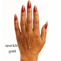 gold-filled sterling silver hand chain bracelet
