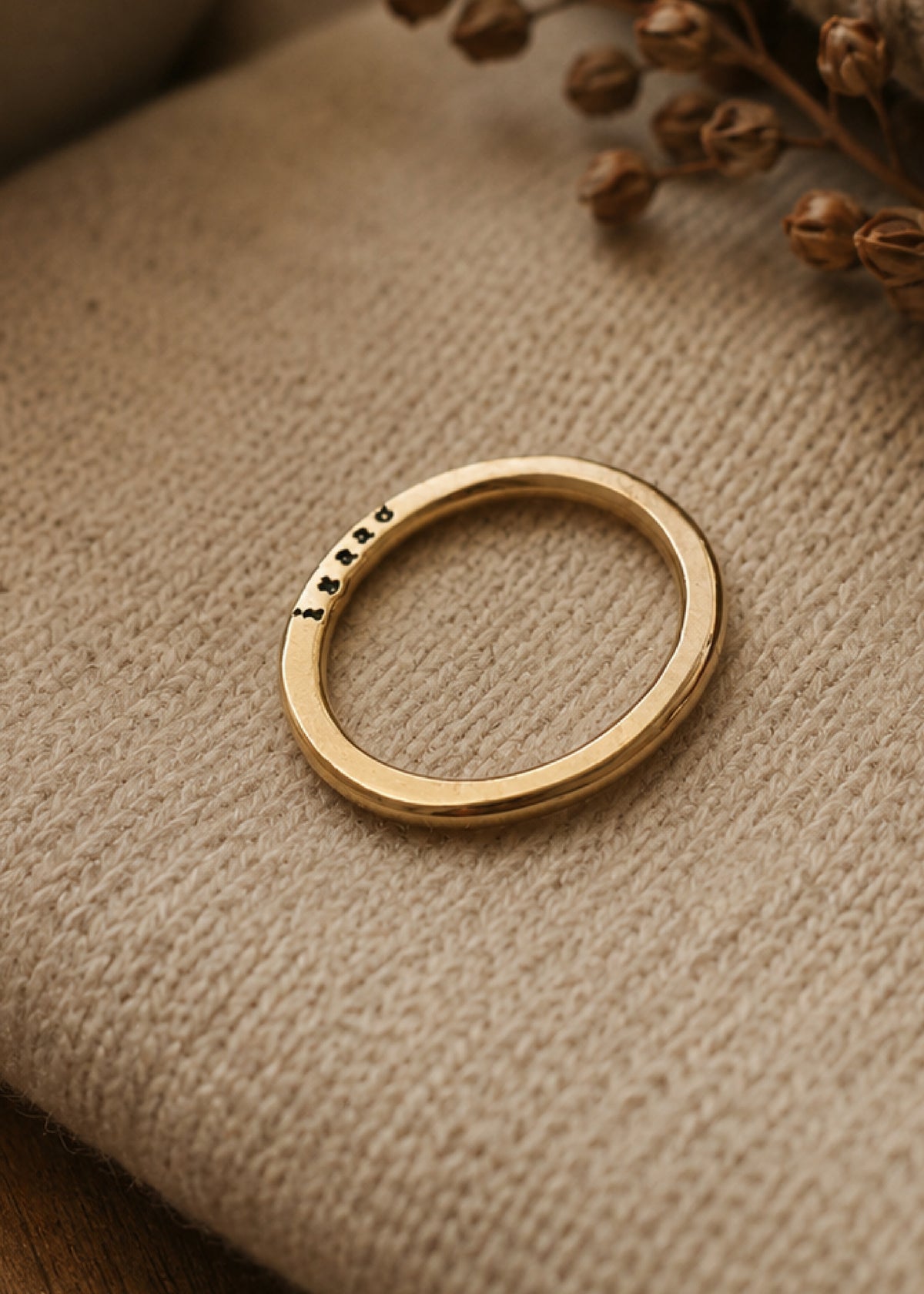 Personalized Flat Name Ring