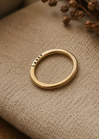Personalized Flat Name Ring