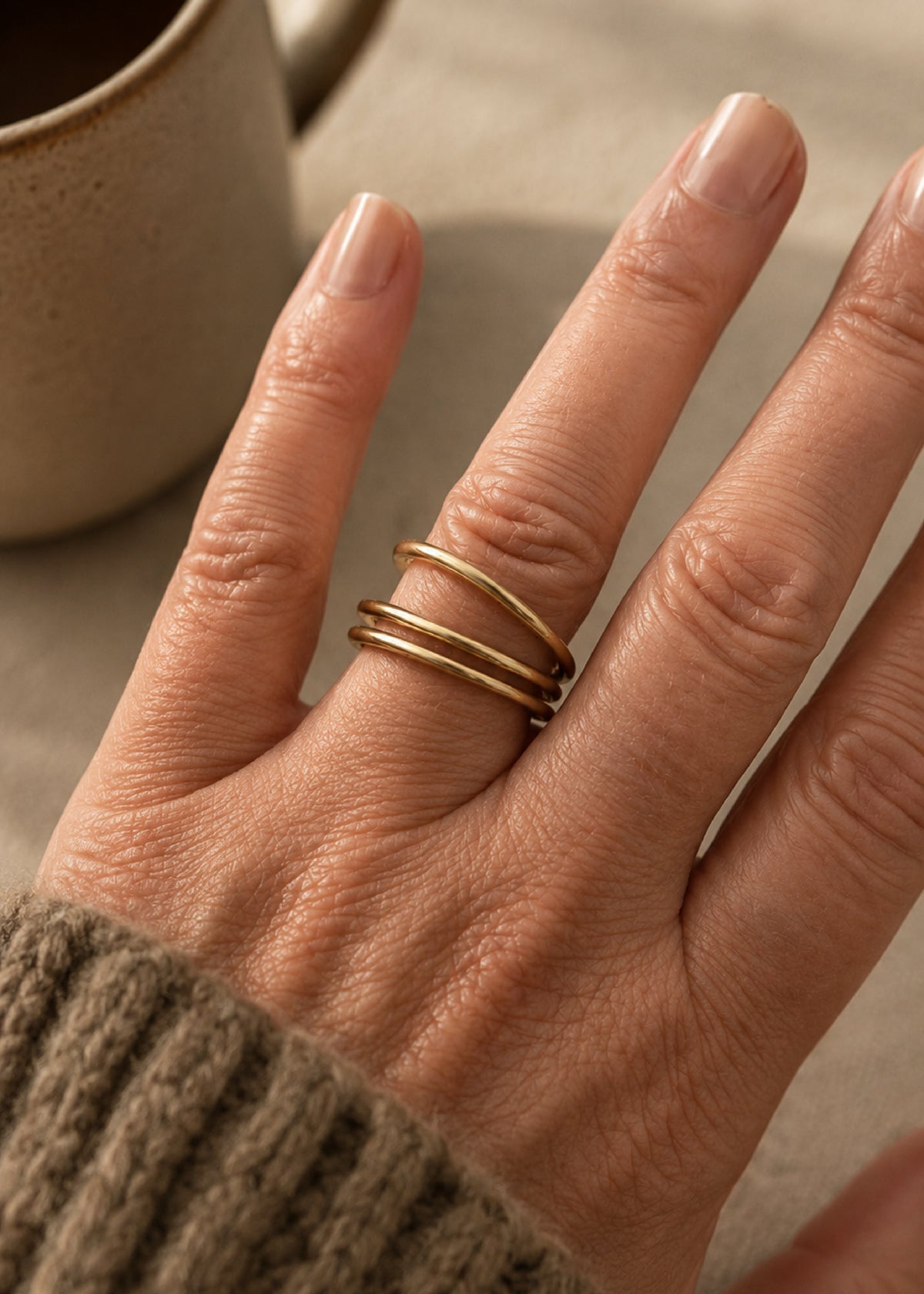 Personalized Flat Name Ring