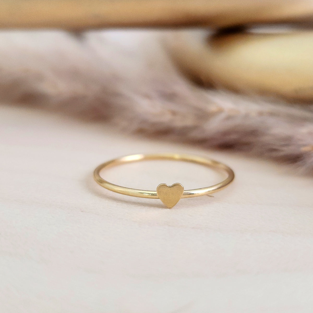 Mini Heart Ring - Going Golden