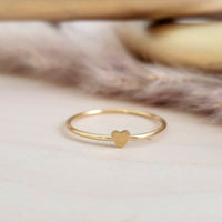 Mini Heart Ring - Going Golden