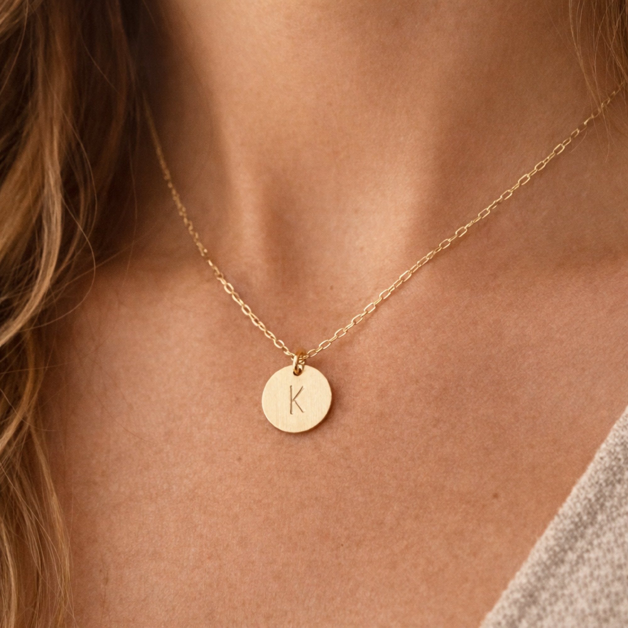 Dainty Initial Necklace - Going Golden